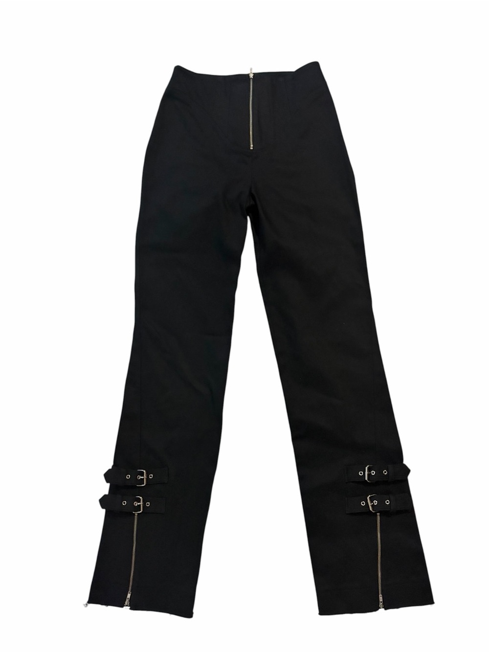 NWT KHY x Dilara Findikoglu High Rise Twill Black Trousers Size 4